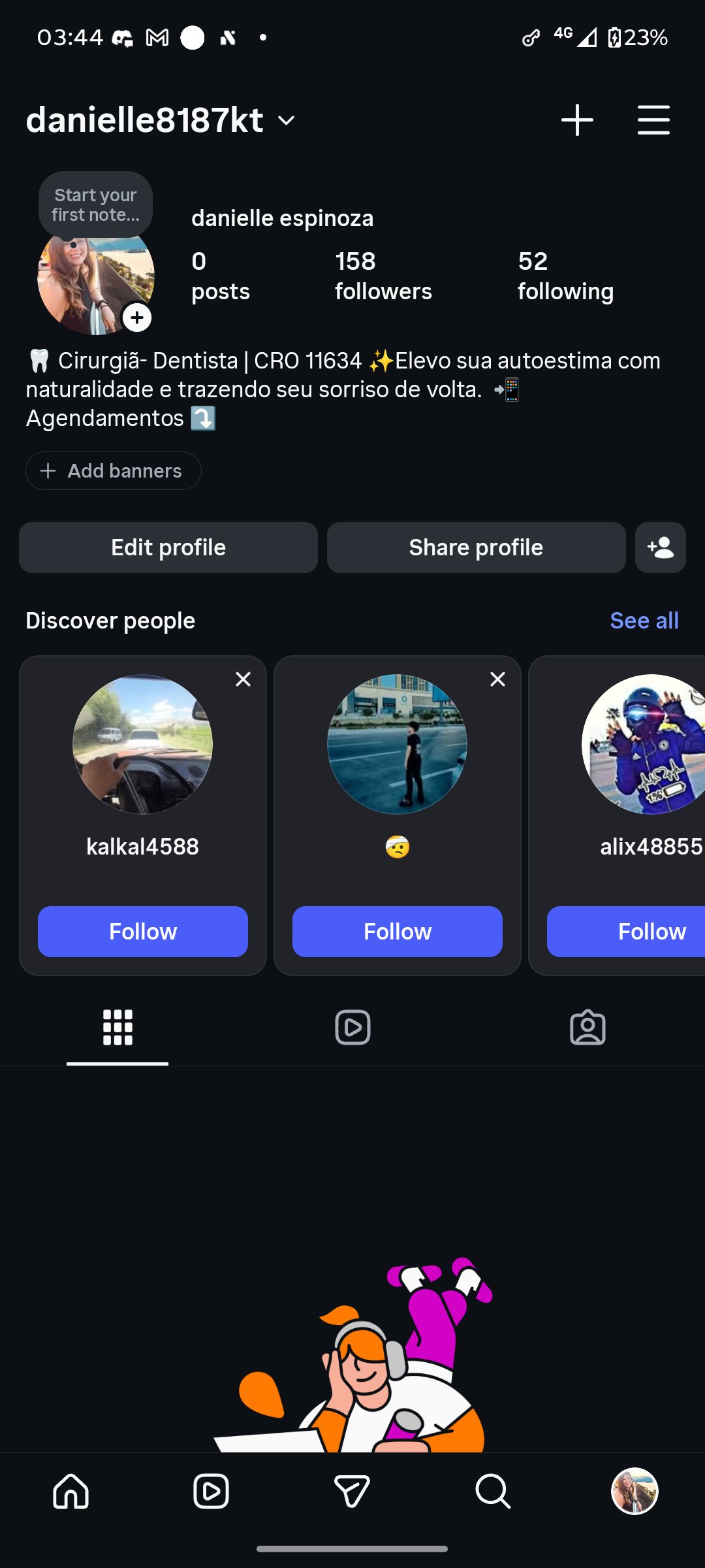 Social Media account screenshot — Instagram Account