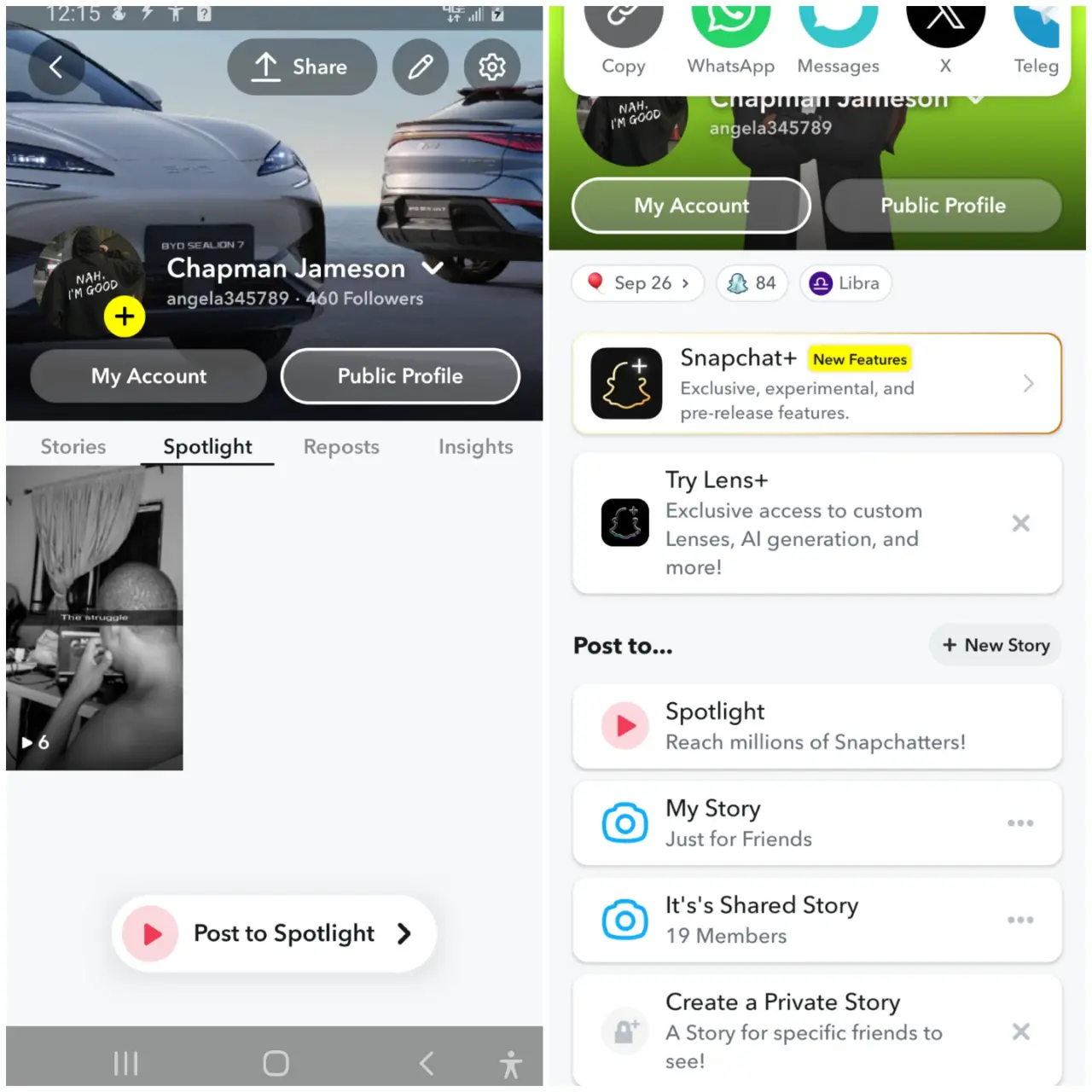 Social Media account screenshot — Chapman Jameson