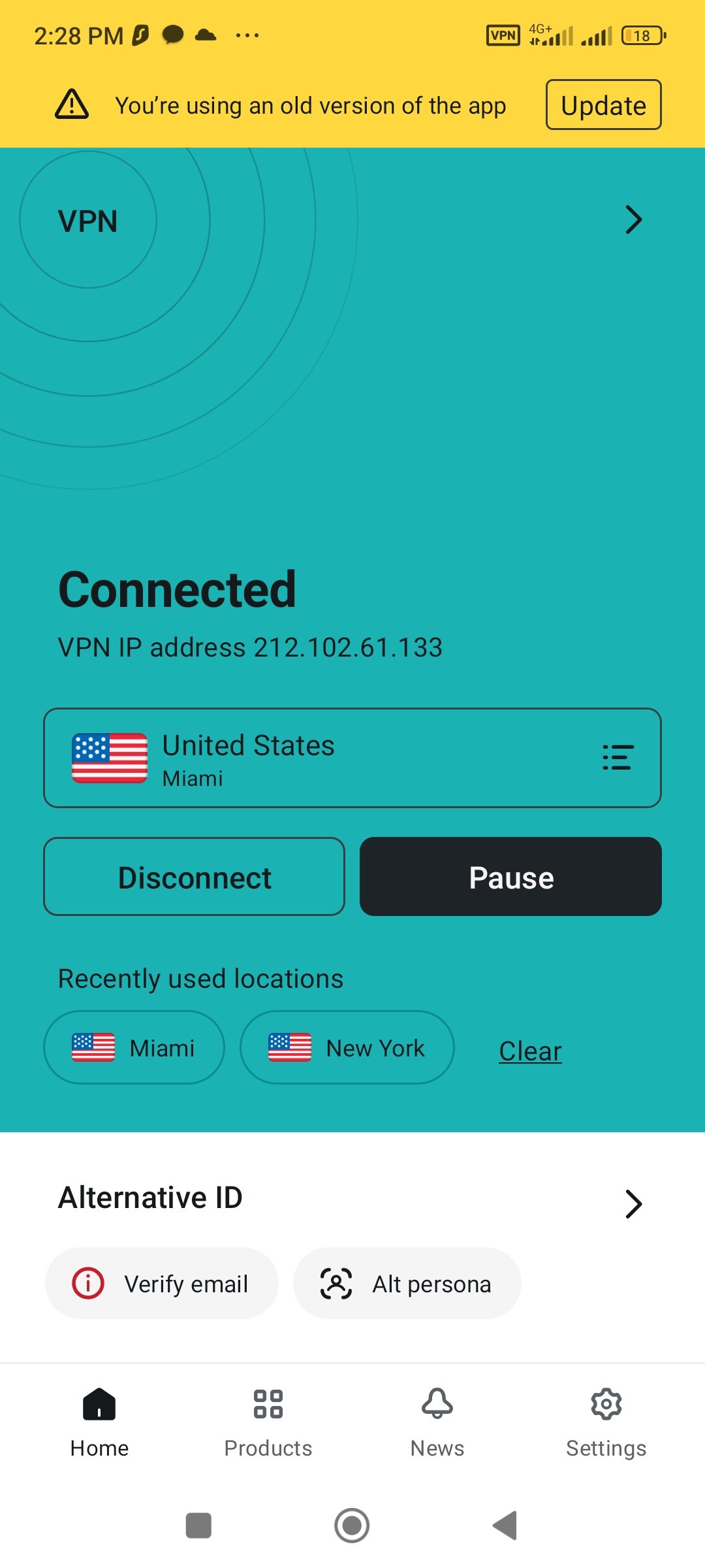 Social Media account screenshot — SURFSHARK VPN 