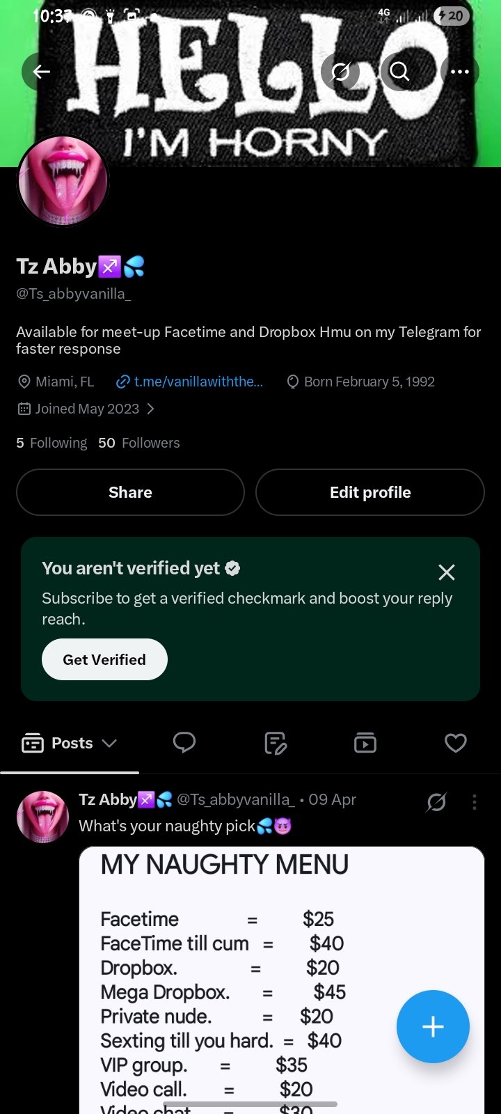 Social Media account screenshot — 3 years USA Twitter X account 