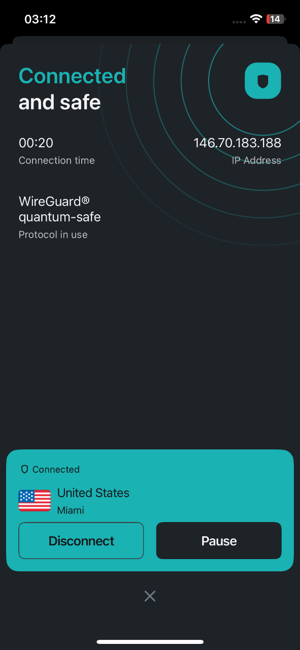 Social Media account screenshot — 3 months surf shark vpn 