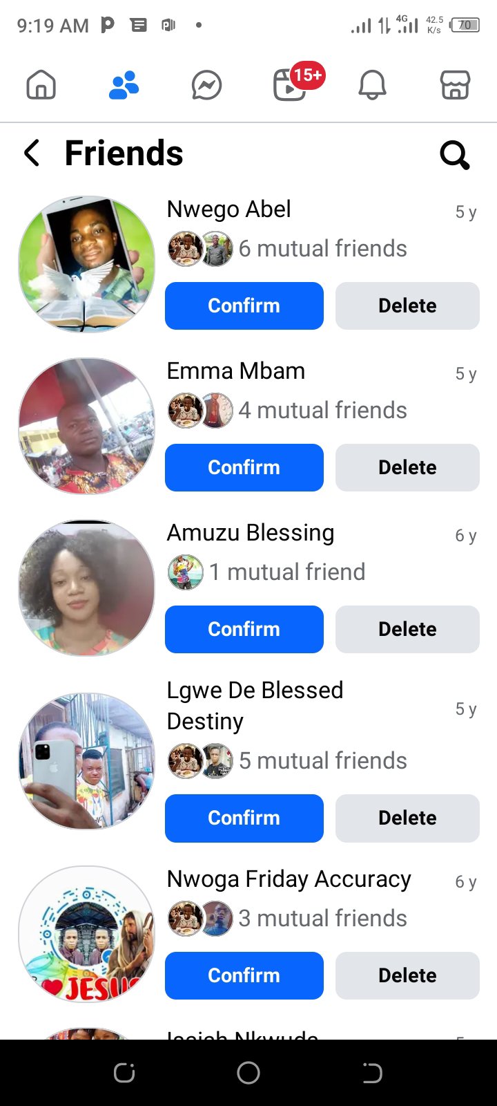 Social Media account screenshot — Nwenyim Oluchukwu Quality Man